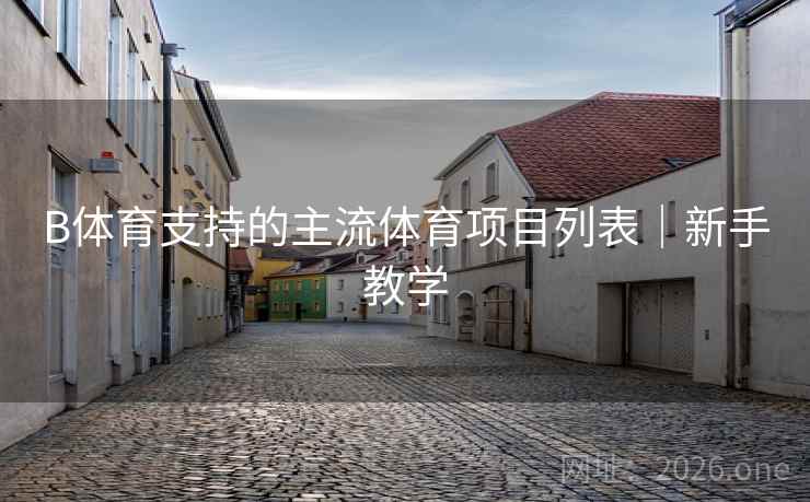 B体育支持的主流体育项目列表｜新手教学